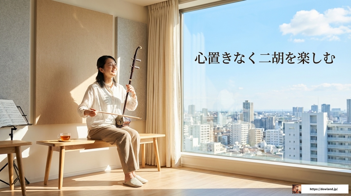二胡がうるさいと悩む方へ!騒音対策と練習場所の完全ガイド