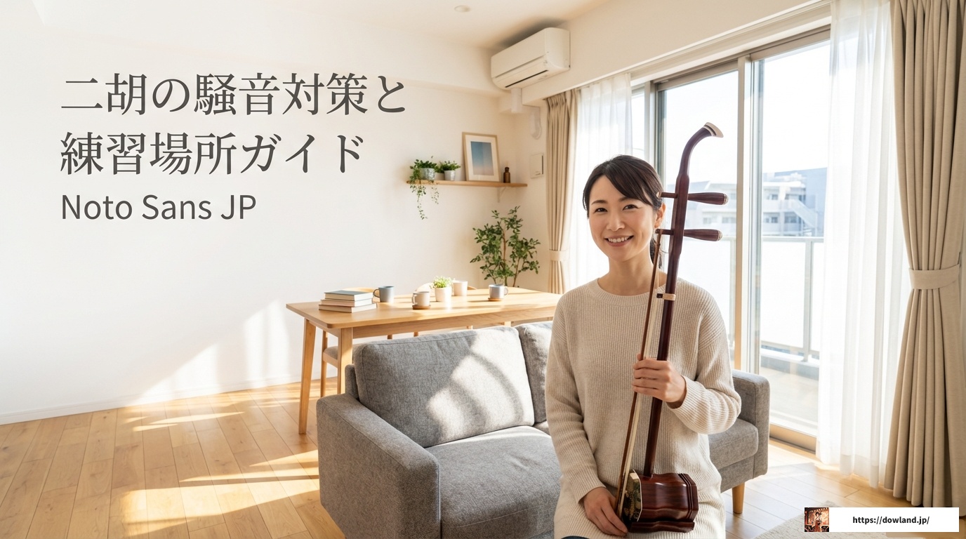 二胡がうるさいと悩む方へ！騒音対策と練習場所の完全ガイド