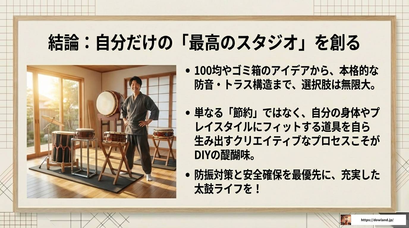 和太鼓台の代用アイデア決定版！自作や100均活用法を徹底解説