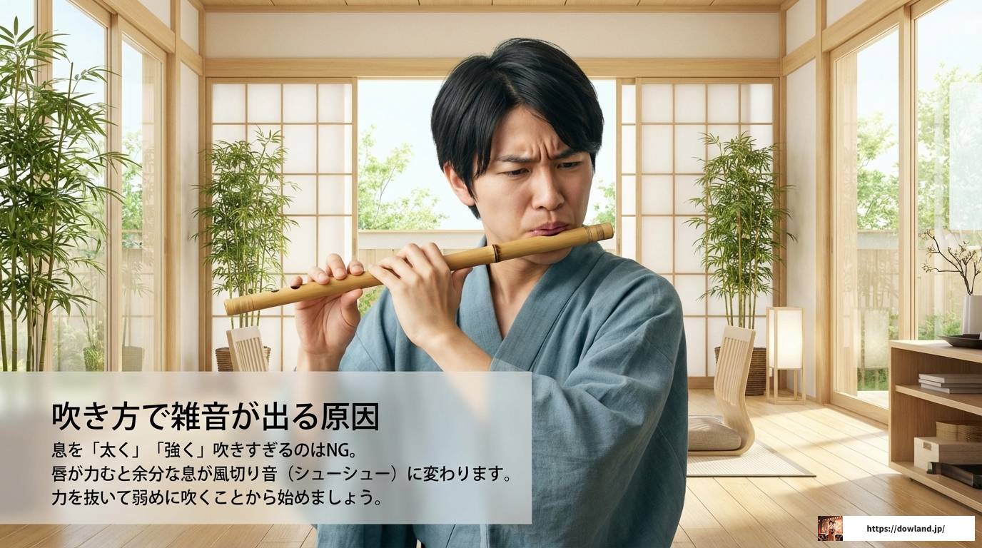 篠笛の音がかすれる原因とは？初心者向け直し方とメンテ術