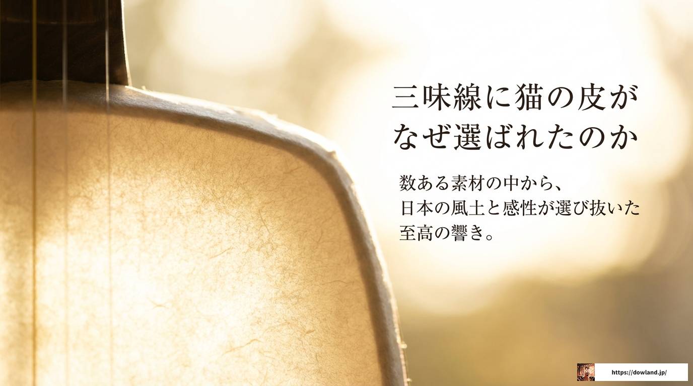 三味線に猫の皮がなぜ使われるのか？歴史と音色の秘密を解説