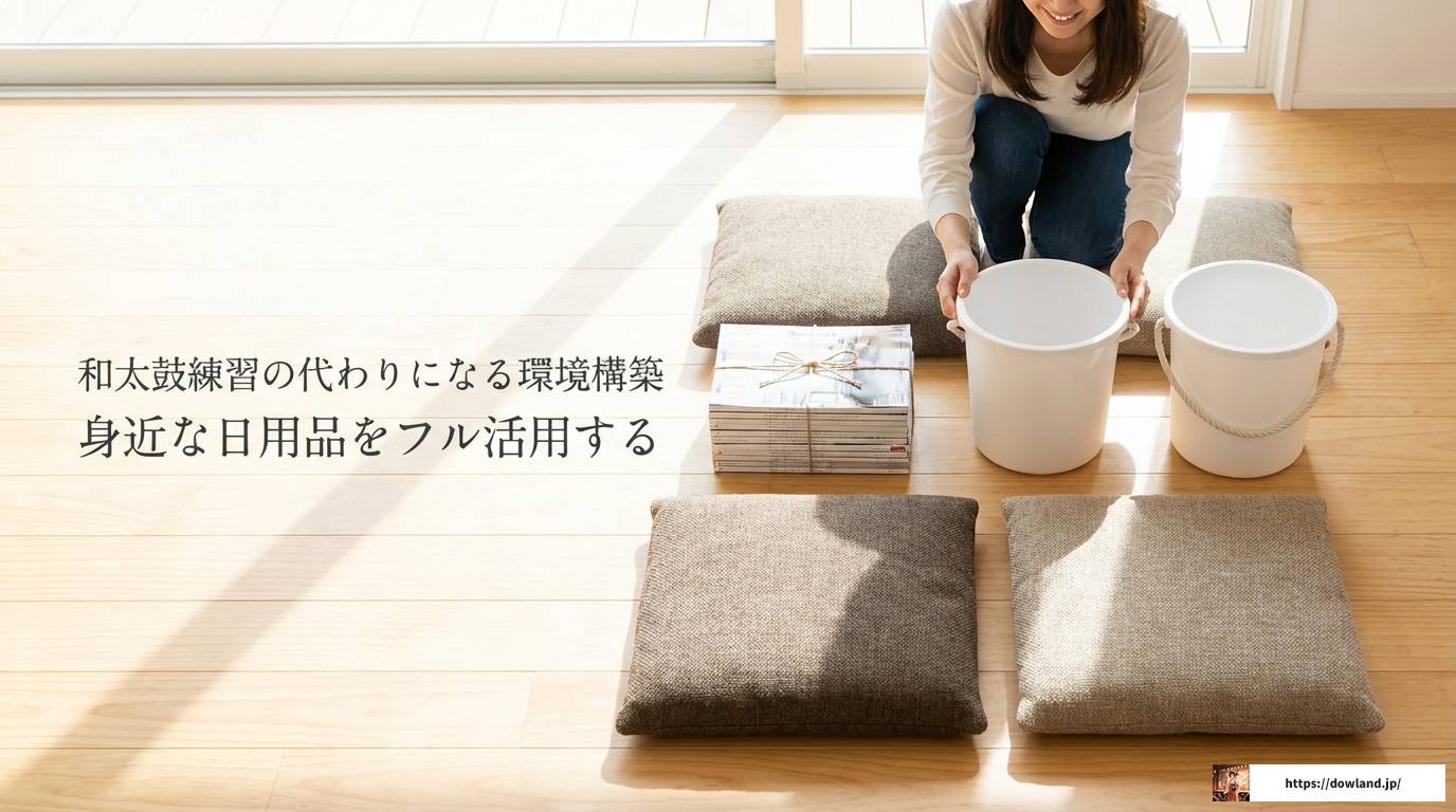 自宅で和太鼓の練習の代わりになるアイデアと最適な環境構築法