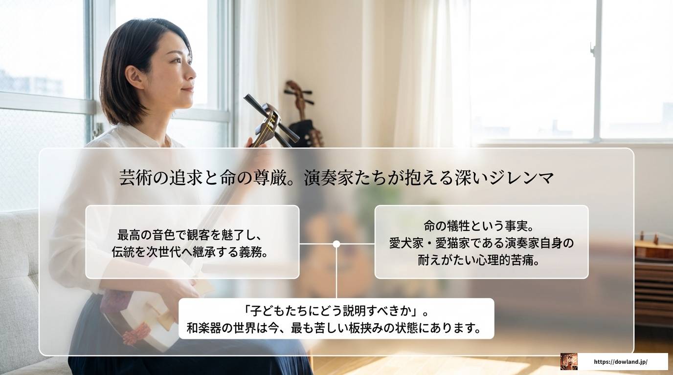 三味線は猫がかわいそう？伝統文化と動物愛護が交差する現在地