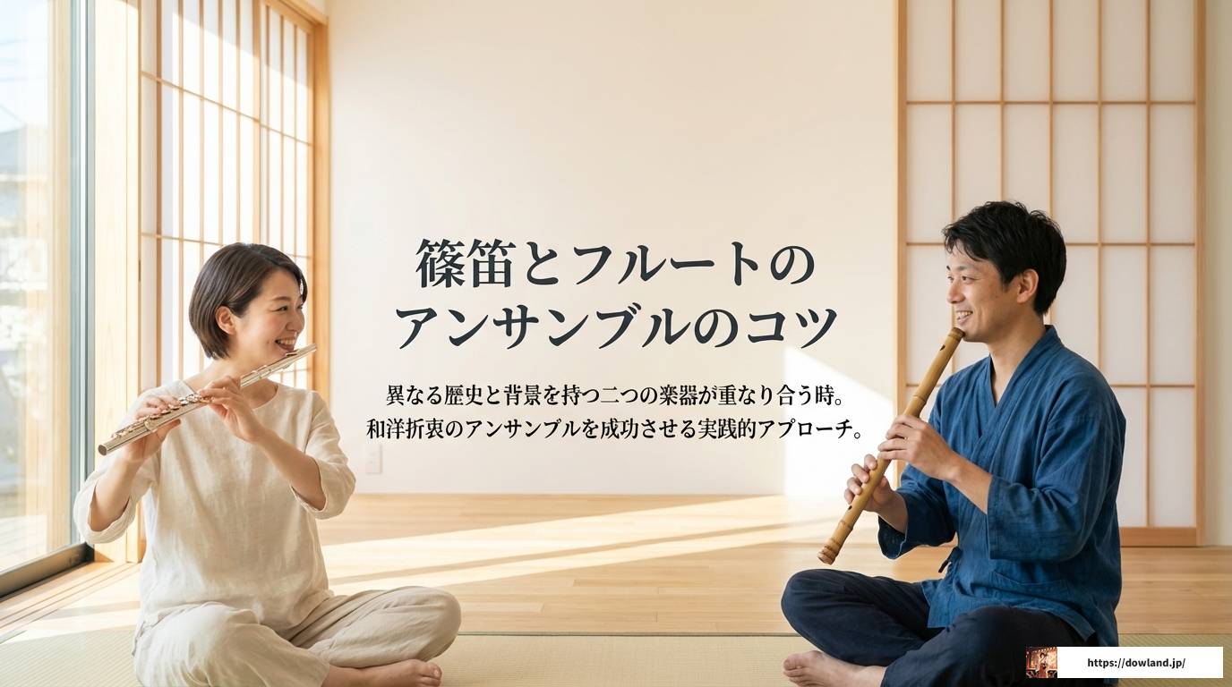 篠笛とフルートの違いを徹底解説!持ち替えやアンサンブルのコツ