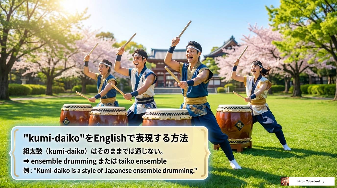 和太鼓の英語表現ガイド！意味や翻訳のコツを分かりやすく解説
