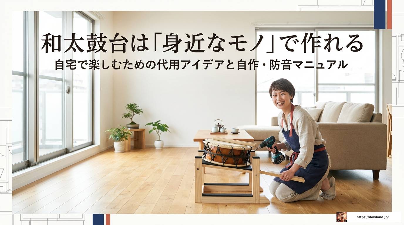 和太鼓台の代用アイデア決定版！自作や100均活用法を徹底解説