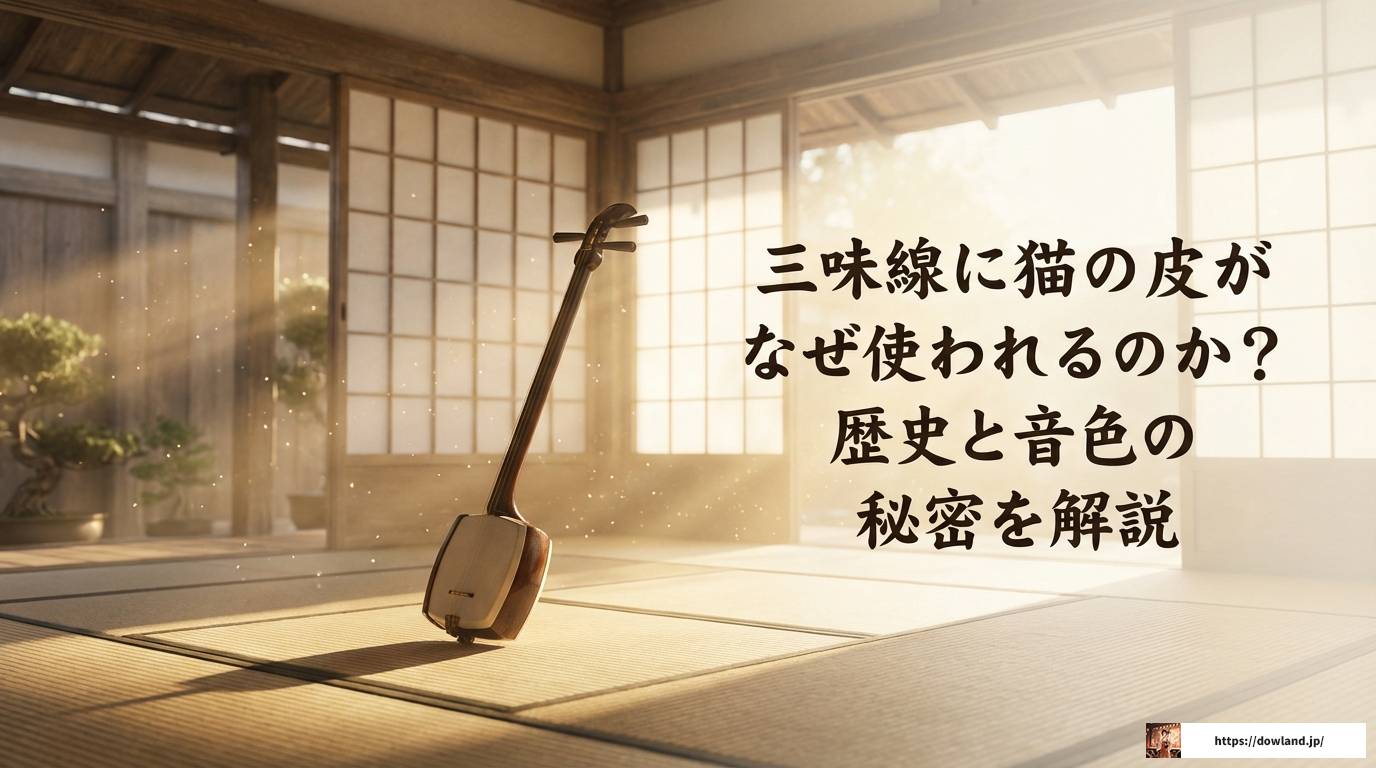 三味線に猫の皮がなぜ使われるのか？歴史と音色の秘密を解説