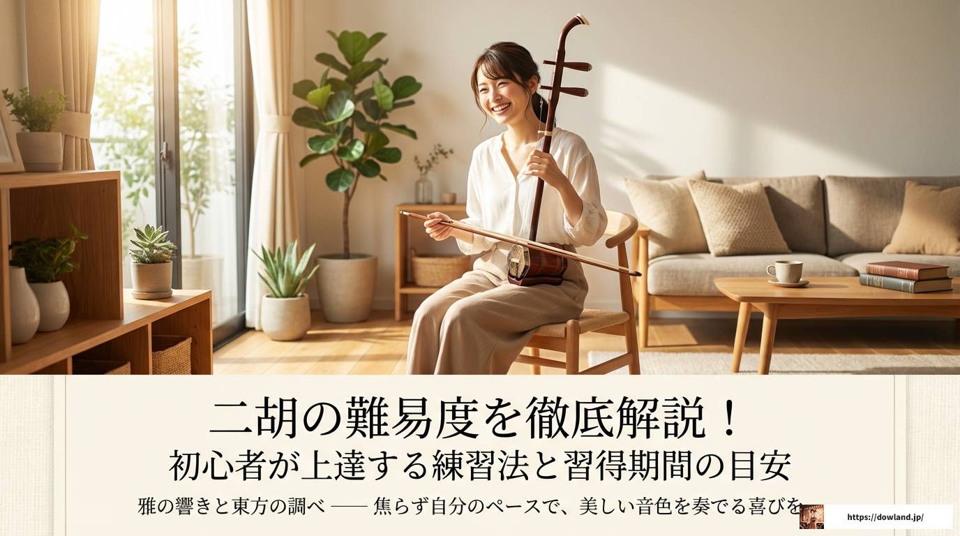二胡の難易度を徹底解説！初心者が上達する練習法と習得期間の目安