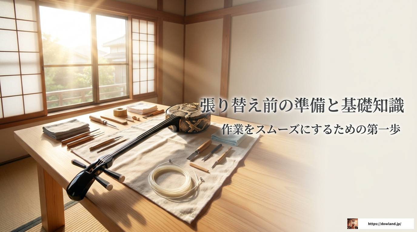 三線の弦張り替え完全ガイド｜結び方から調弦・失敗対策まで