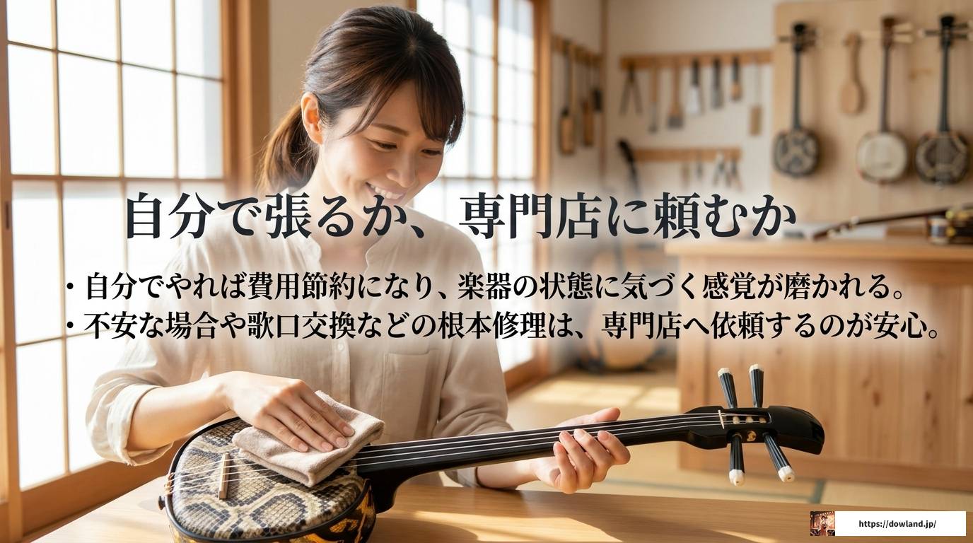三線の弦張り替え完全ガイド｜結び方から調弦・失敗対策まで