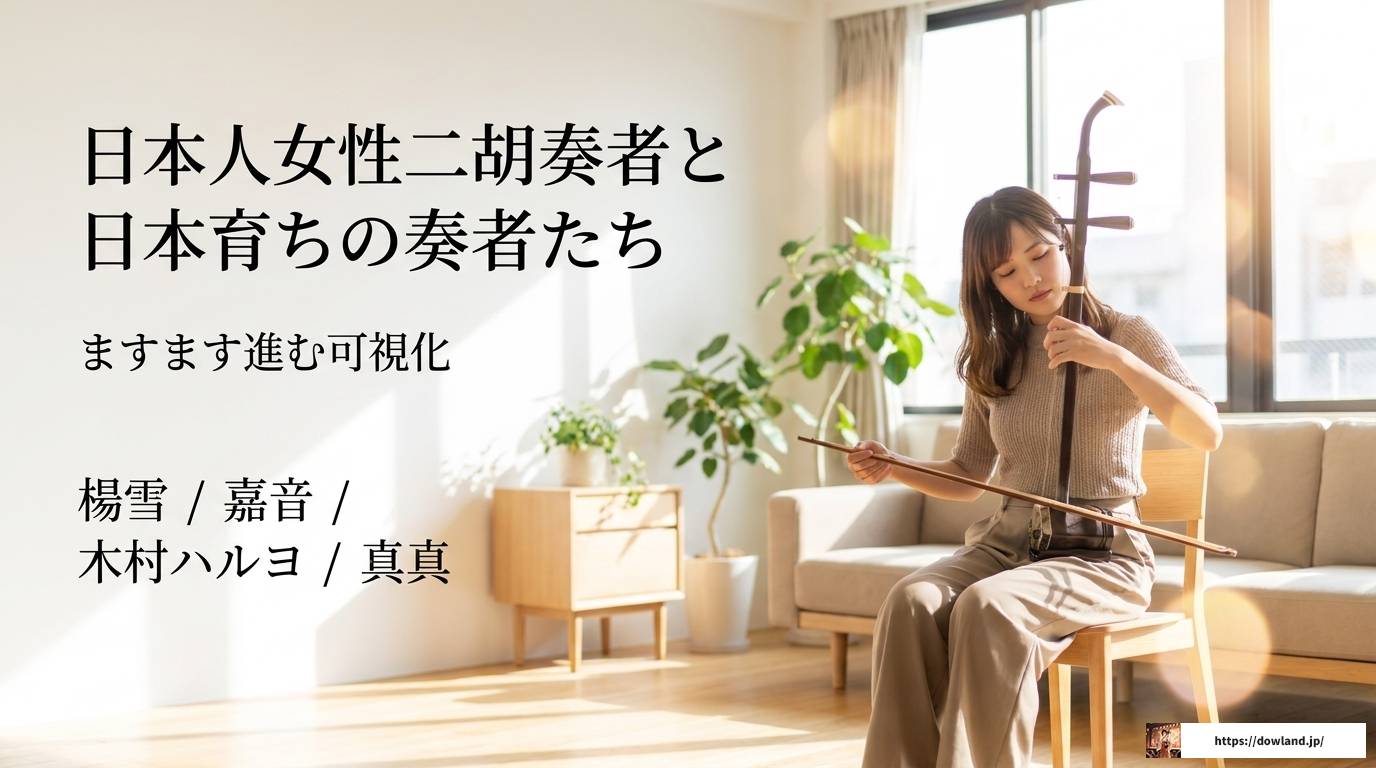 女性二胡奏者を完全網羅｜世界から日本の有名奏者まで解説