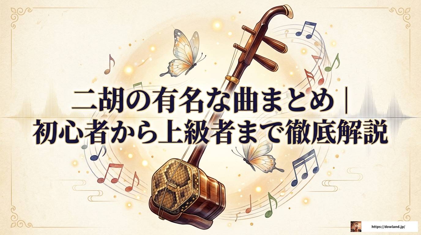 二胡の有名な曲まとめ｜初心者から上級者まで徹底解説