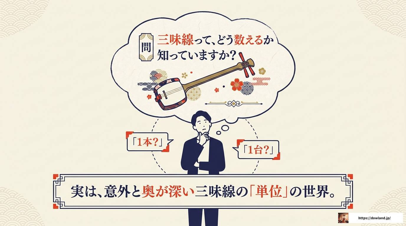 三味線の数え方完全ガイド｜単位の由来と和楽器雑学