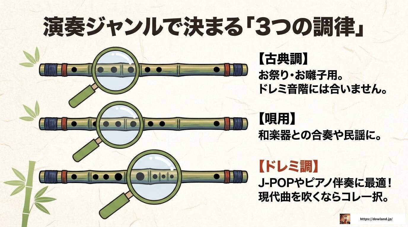 篠笛6穴の音階を徹底解説!7穴との違いと運指まとめ