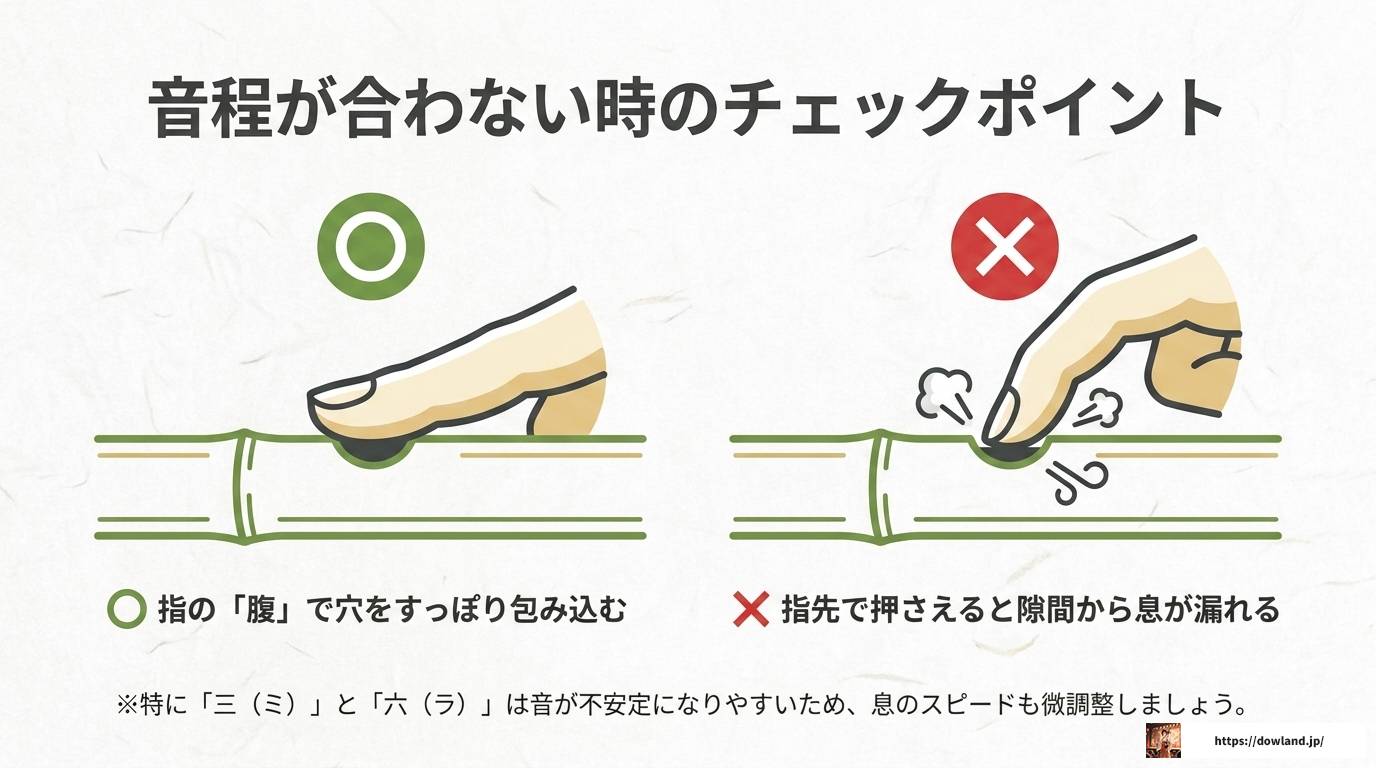篠笛七本調子の運指表を図解！ドレミ調と古典調の完全ガイド