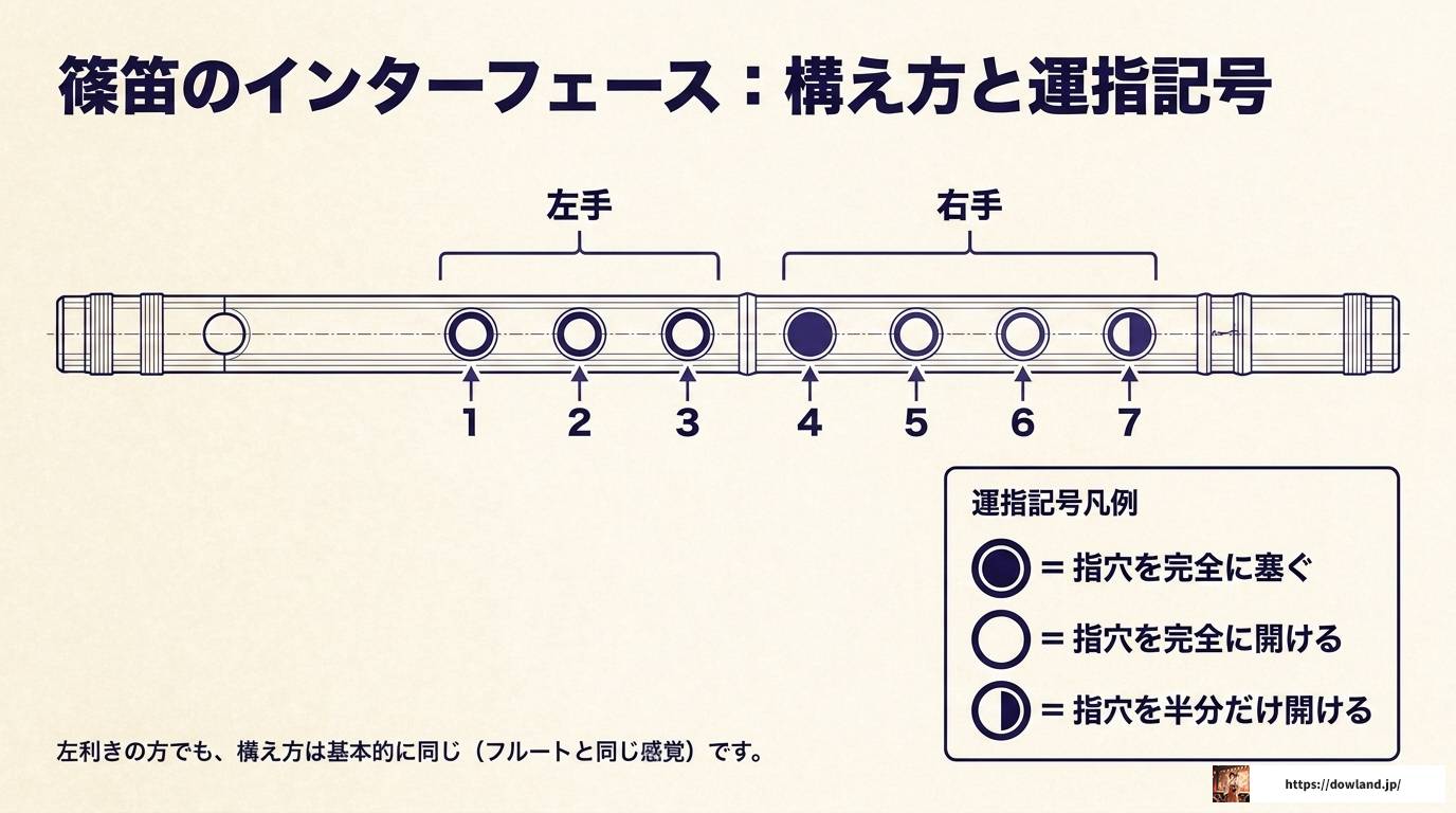 篠笛八本調子の運指表を完全解説！音階と練習法