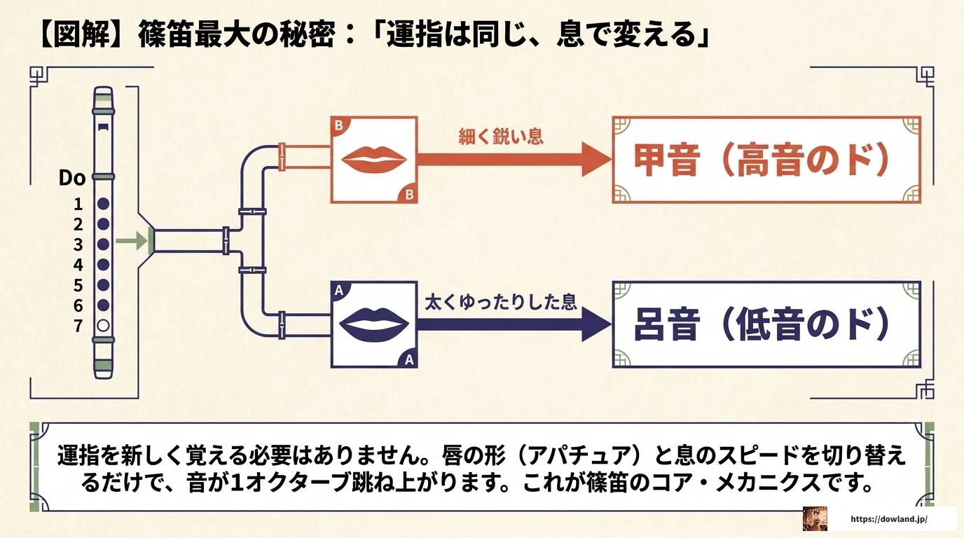 篠笛八本調子の運指表を完全解説！音階と練習法