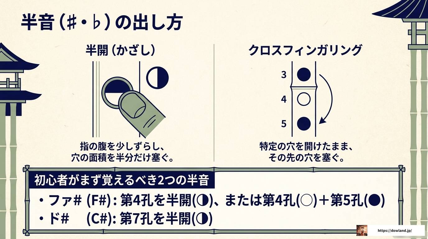 篠笛八本調子の運指表を完全解説！音階と練習法