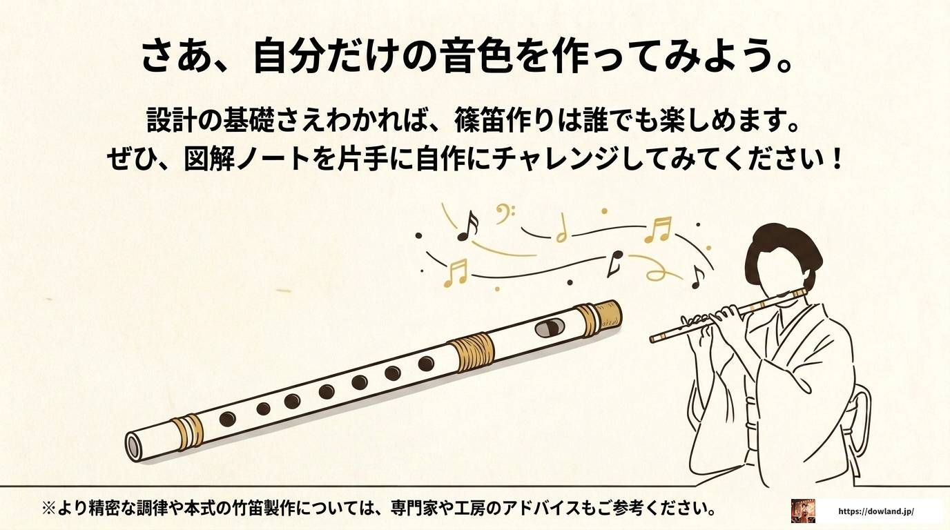 篠笛の設計図と寸法データを徹底解説!自作完全ガイド