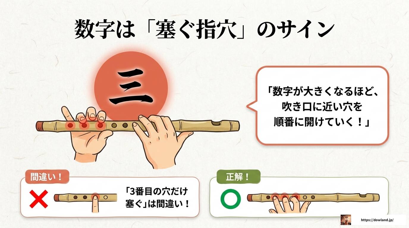 篠笛楽譜の読み方を完全解説！数字譜から記号まで