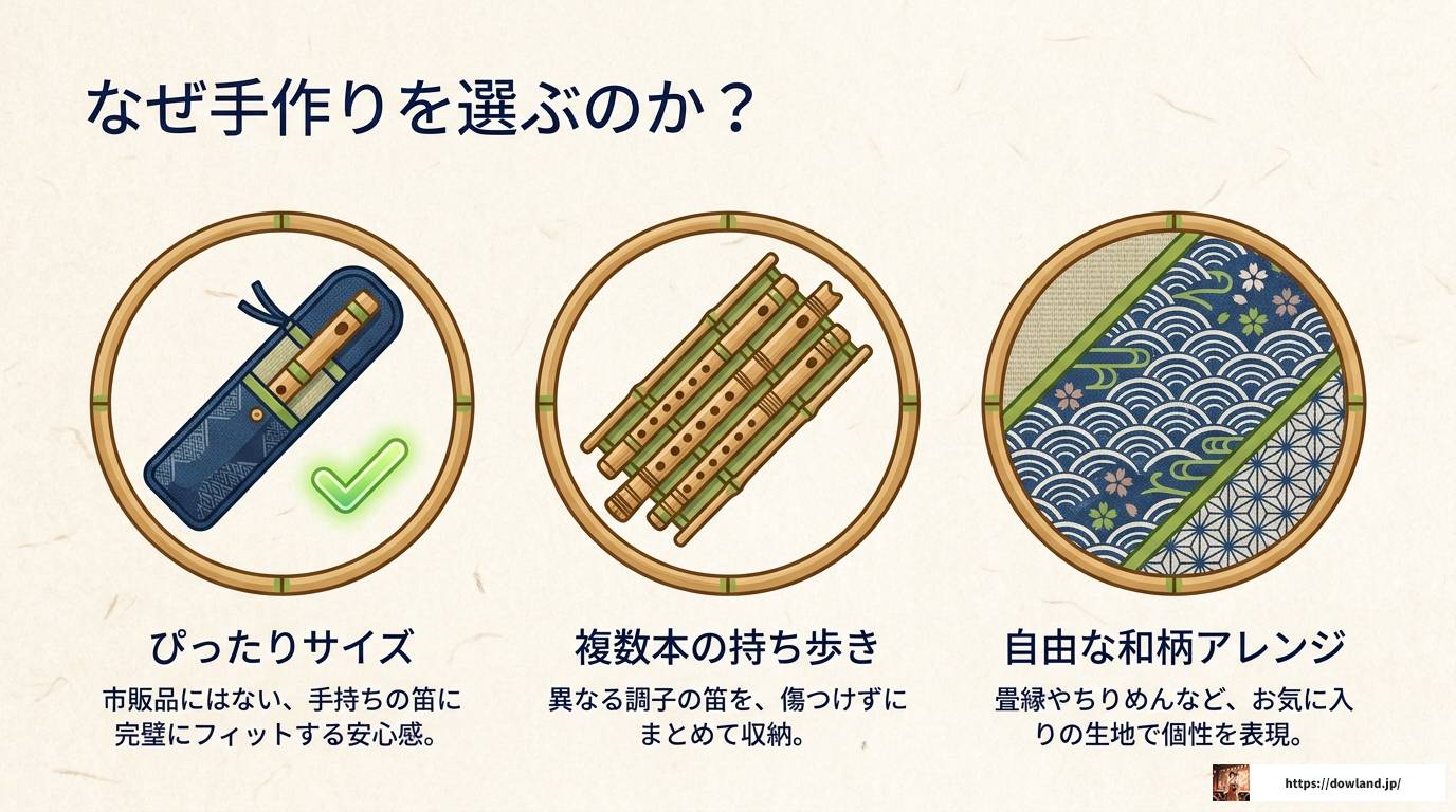 篠笛袋の肩掛けタイプを手作りする完全ガイド