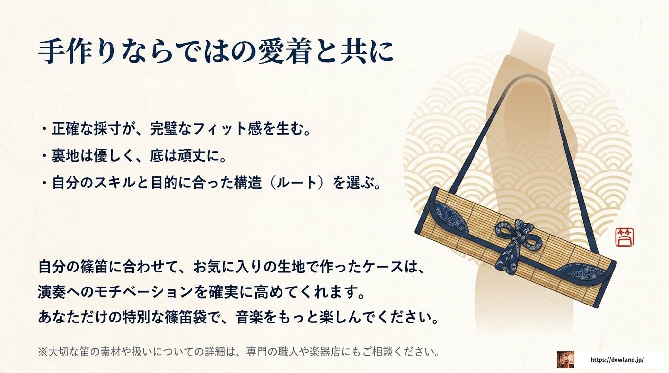 篠笛袋の肩掛けタイプを手作りする完全ガイド