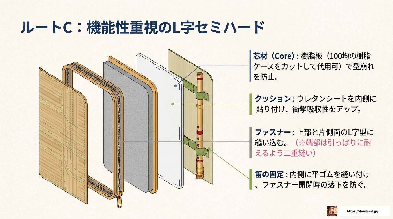 篠笛袋の肩掛けタイプを手作りする完全ガイド