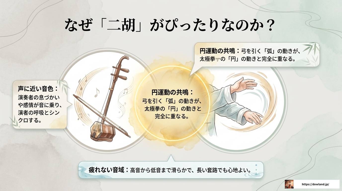 太極拳の音楽に二胡が選ばれる理由と名盤ガイド