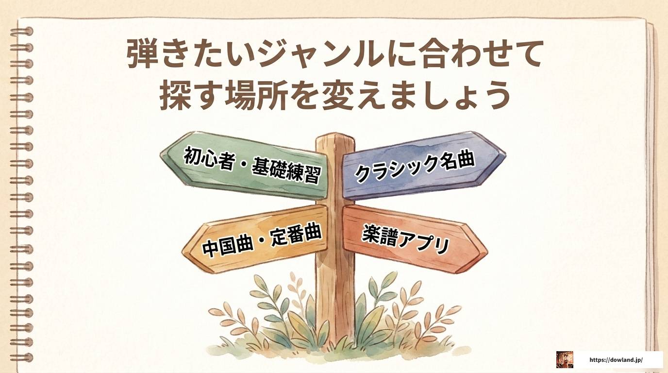 二胡楽譜を無料ダウンロードできる初心者向けサイト完全紹介