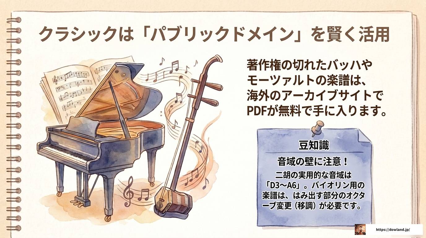 二胡楽譜を無料ダウンロードできる初心者向けサイト完全紹介