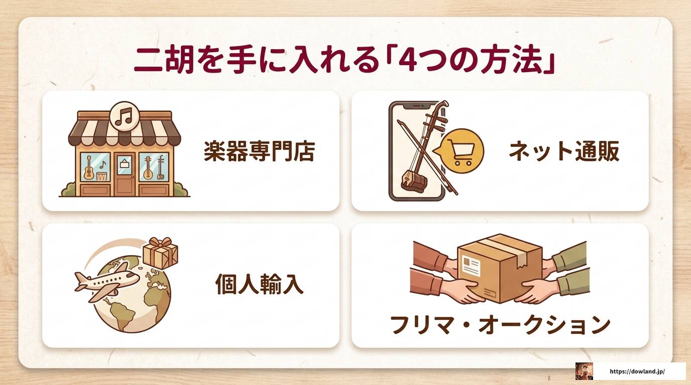二胡はどこで買う？初心者向けの購入方法と選び方完全ガイド