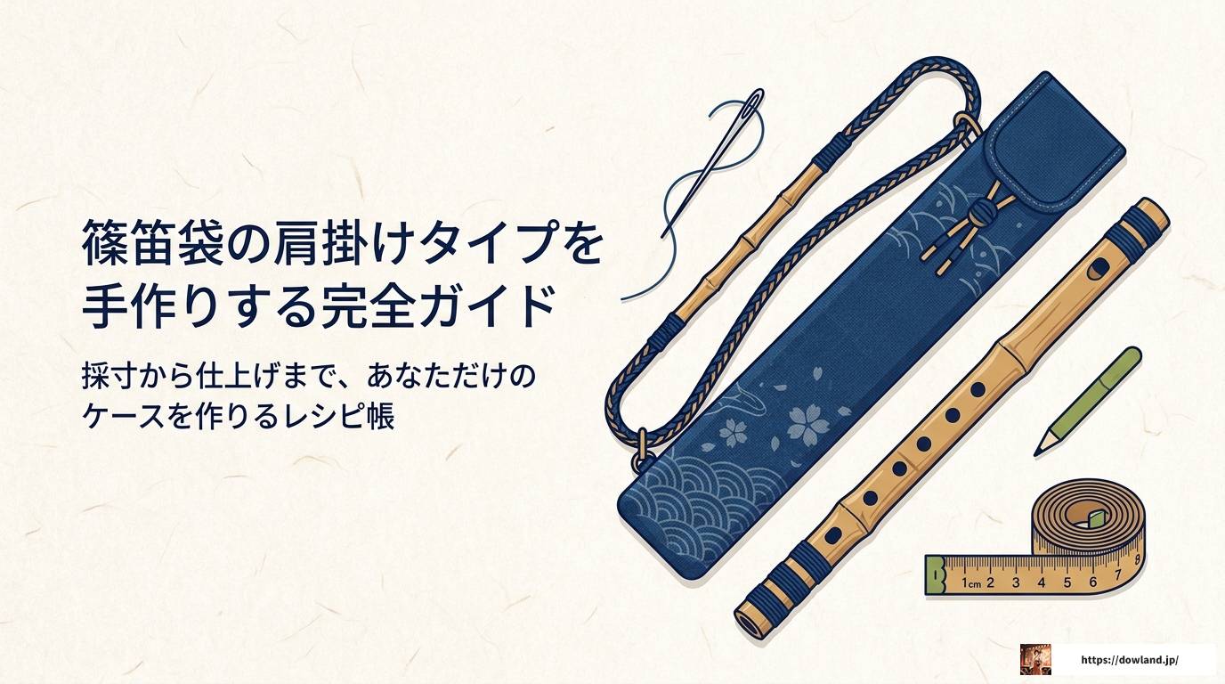 篠笛袋の肩掛けタイプを手作りする完全ガイド