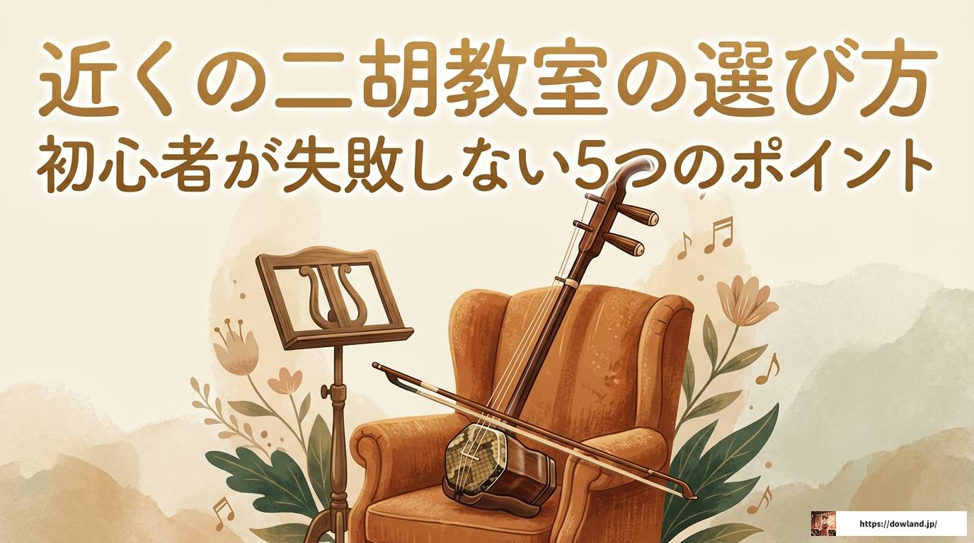 近くの二胡教室の選び方｜初心者が失敗しない5つのポイント