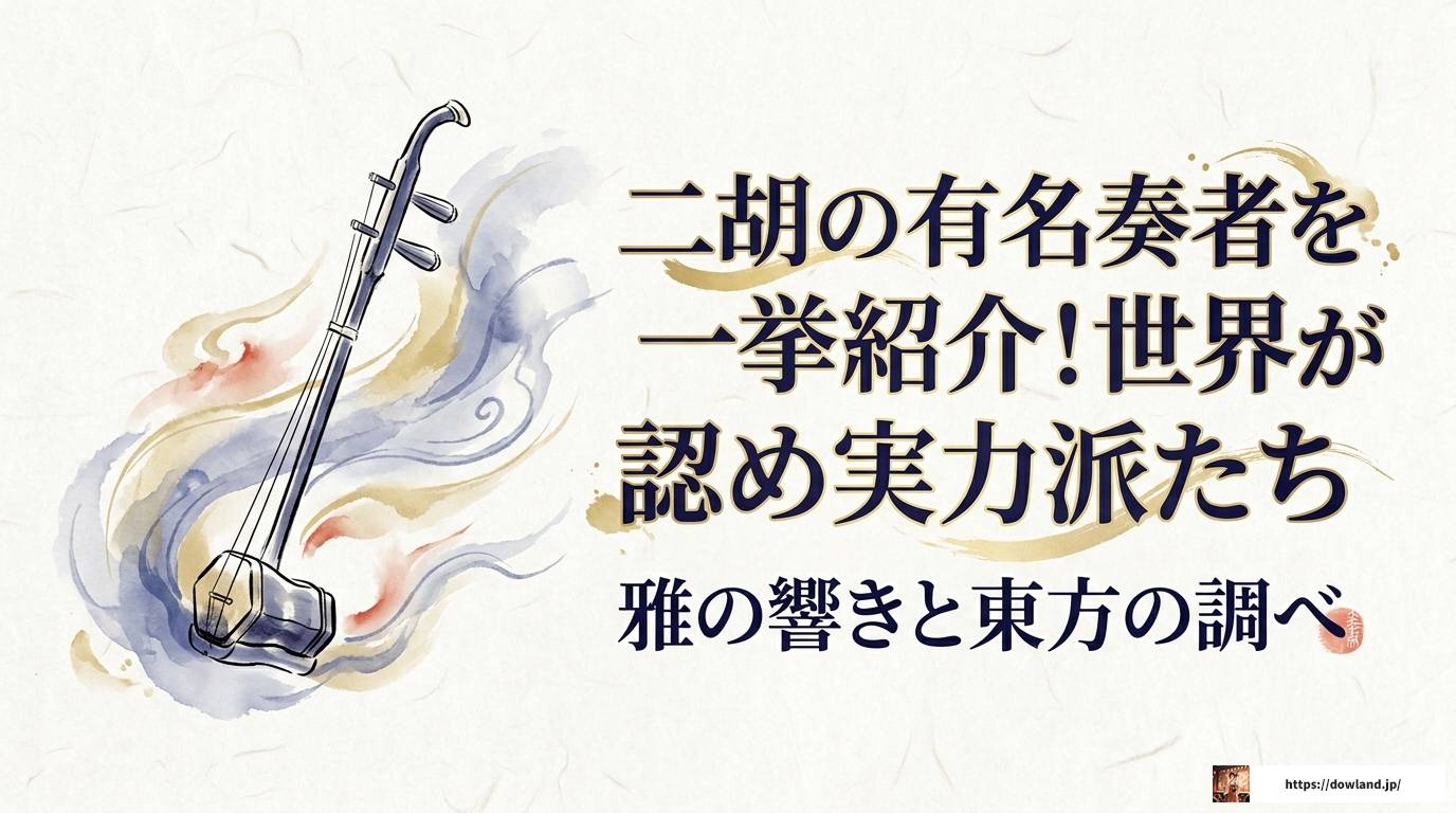 二胡の有名奏者を一挙紹介！世界が認めた実力派たち