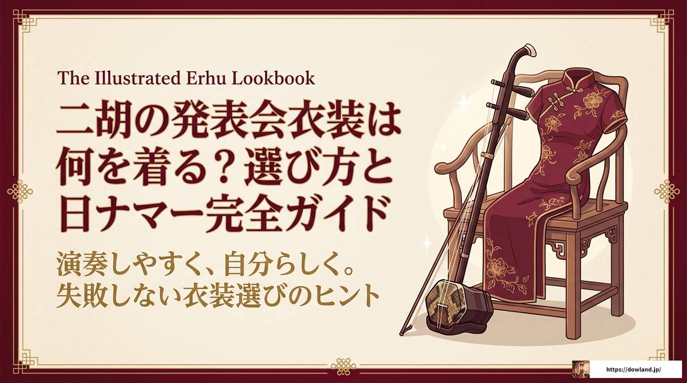 二胡の発表会衣装は何を着る？選び方と当日のマナー完全ガイド
