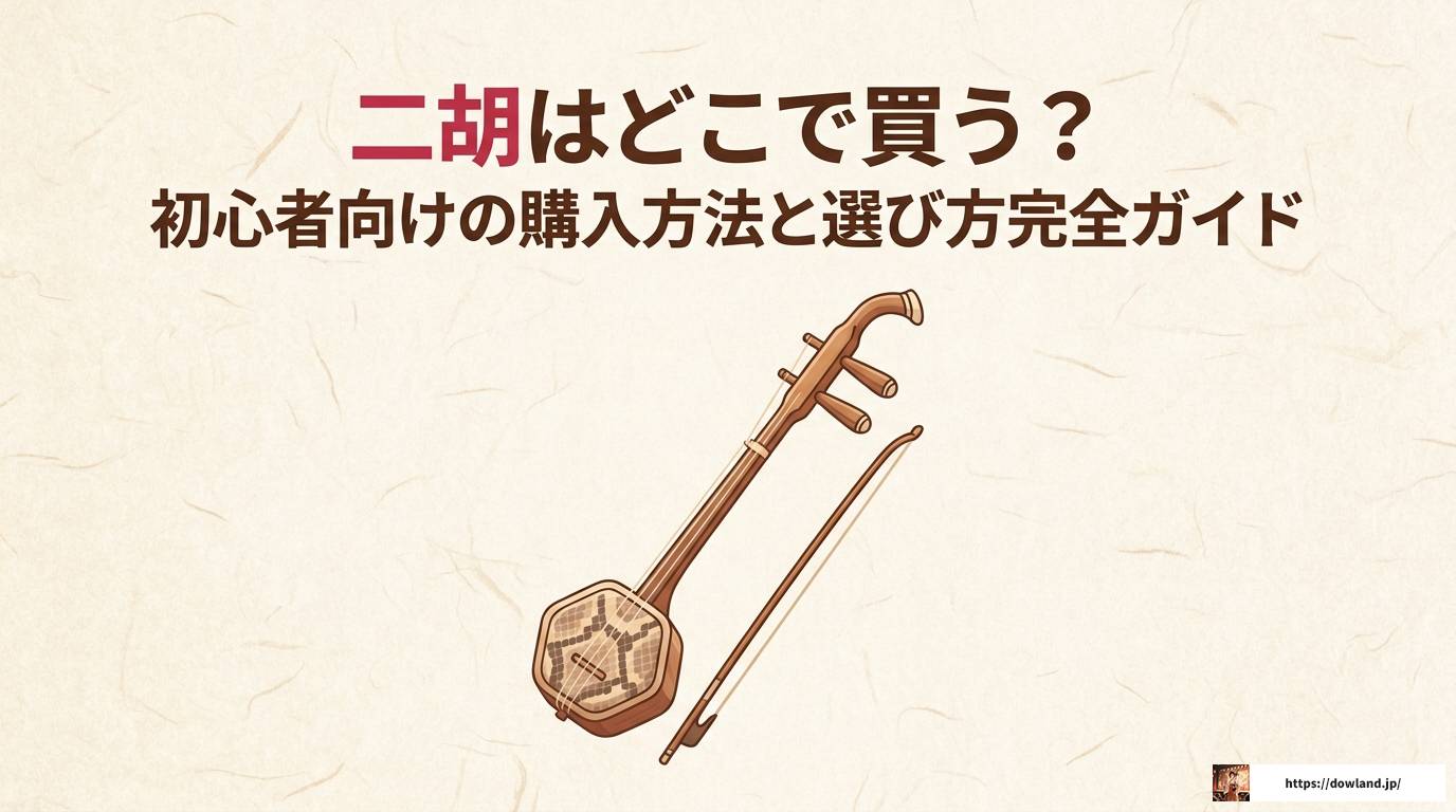 二胡はどこで買う？初心者向けの購入方法と選び方完全ガイド